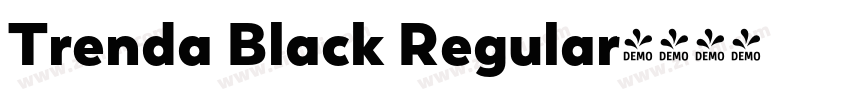 Trenda Black Regular字体转换